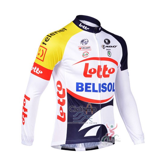 Lotto Belisol Ropa Ciclismo Culotte Largo 2013 Mangas Largas Violeta y Blanco